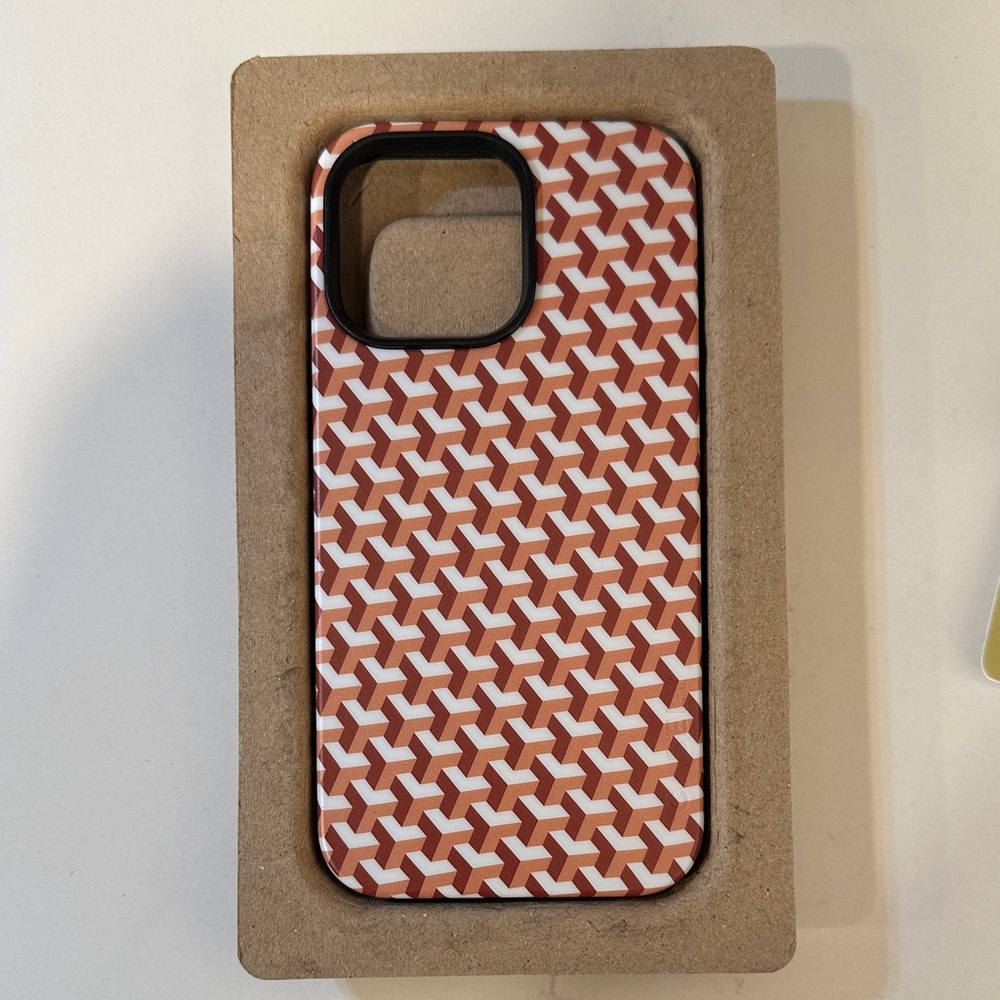 Casely Bold Orange and White Phone Case